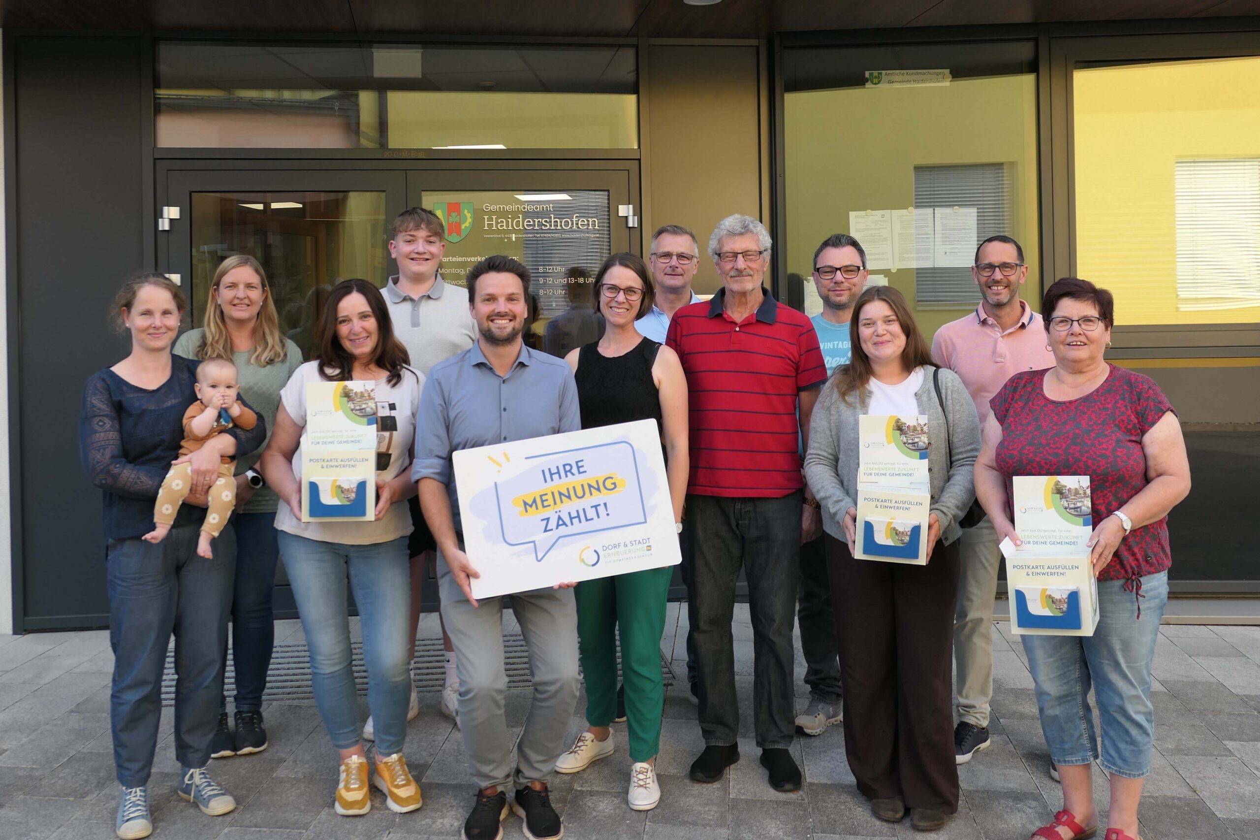 Die “Gemeindevision” in Haidershofen wird von Expertinnen und Experten der Dorf- & Stadterneuerung entwickelt, um die Ressourcen unserer Gemeinde zu erheben und die Ideen und Anregungen unserer Menschen im Ort aktiv in die Erarbeitung einzubinden.