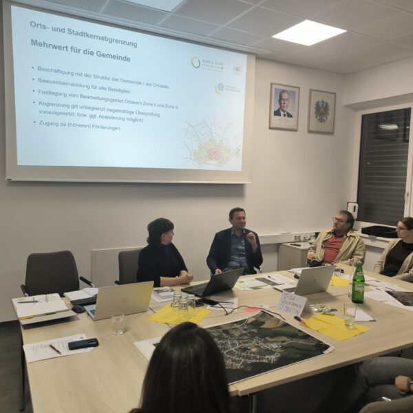 Im Zuge eines Workshops wurden die zentralen Bereiche der Gemeinde erarbeitet.