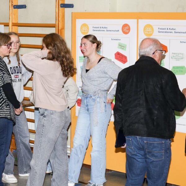 An gut besuchten Thementischen sammelten Interessierte gemeinsam Stärken und Schwächen der Gemeinde, entwickelten Maßnahmen und diskutierten Visionen für Bockfließ.