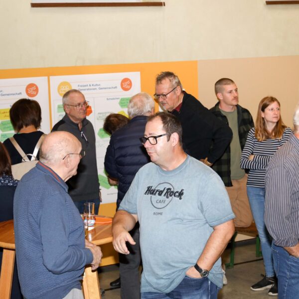 An gut besuchten Thementischen sammelten Interessierte gemeinsam Stärken und Schwächen der Gemeinde, entwickelten Maßnahmen und diskutierten Visionen für Bockfließ.