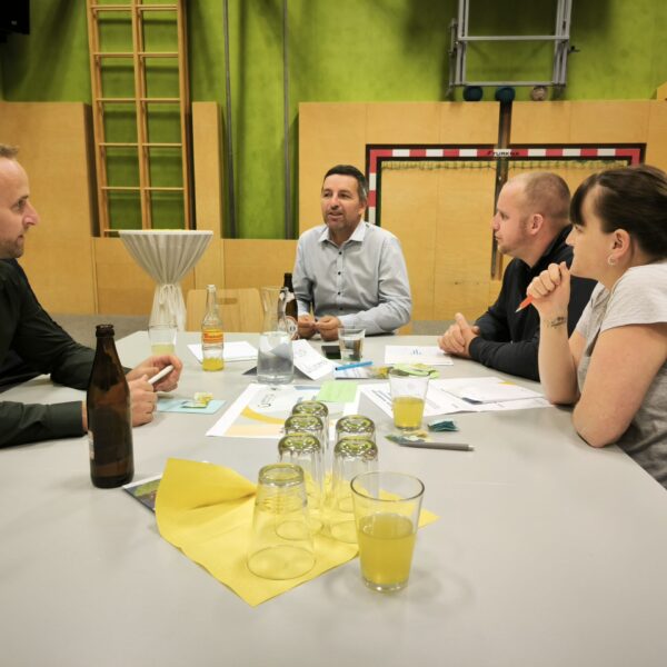 Rund 30 Personen nahmen jeweils an beiden Workshop-Tagen teil und arbeiteten in sechs Themenfeldern an den Leitzielen, Projektideen und auch der gemeinsamen Vision.