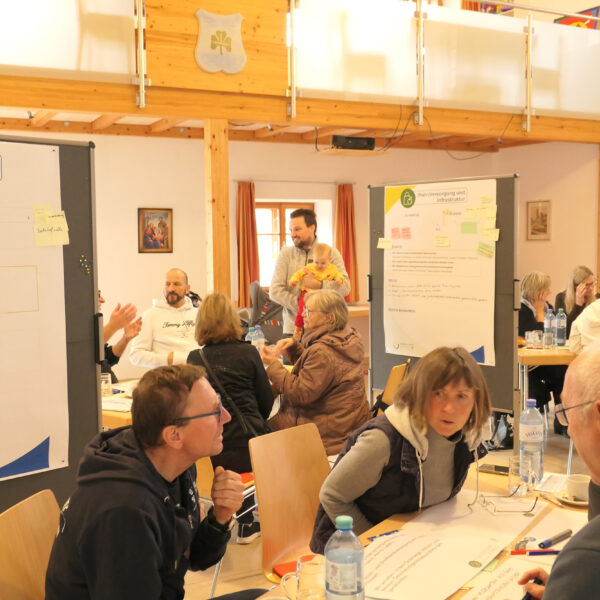 In Haidershofen entsteht die neue Gemeindevision „Wo Heimat Zukunft hat“. Über 120 Teilnehmende entwickelten bei drei Zukunftswerkstätten Ideen für eine lebenswerte und nachhaltige Zukunft aller Ortsteile.