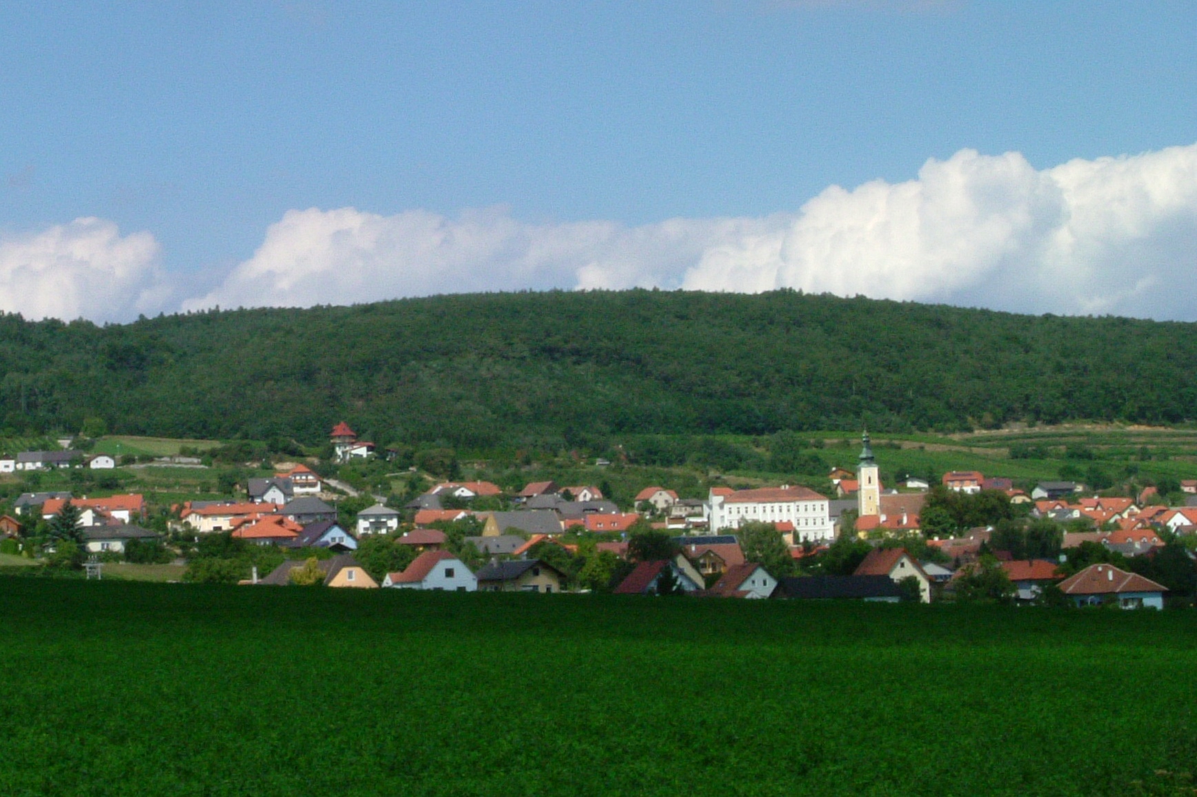 Blick auf Oberwölbling