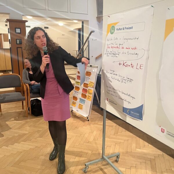 Der Projektbeirat bereitete das Bürgercafé vor: Auf Basis der Bürgerbefragung wurden zentrale Themen und Schwerpunkte gemeinsam erarbeitet.