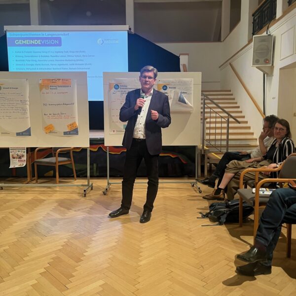 Der Projektbeirat bereitete das Bürgercafé vor: Auf Basis der Bürgerbefragung wurden zentrale Themen und Schwerpunkte gemeinsam erarbeitet.