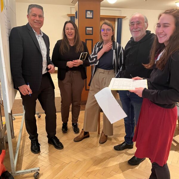 Der Projektbeirat bereitete das Bürgercafé vor: Auf Basis der Bürgerbefragung wurden zentrale Themen und Schwerpunkte gemeinsam erarbeitet.