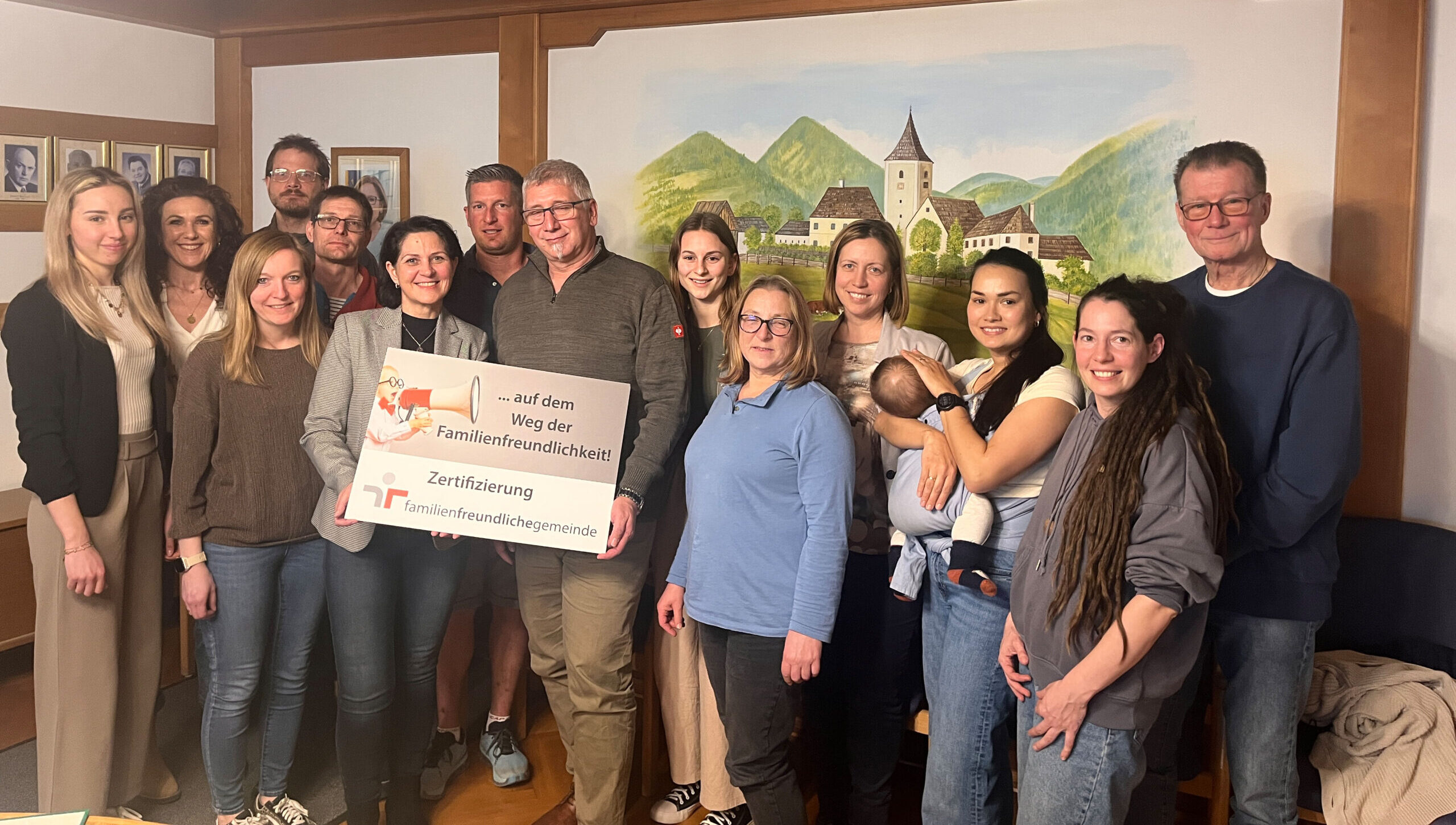 Die Teilnehmerinnen und Teilnahmer am ersten Generationenworkshop in Eschenau